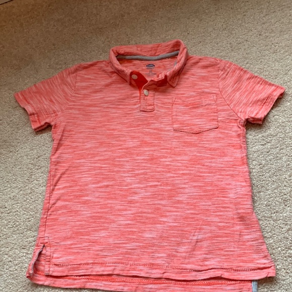 Old Navy boys orange pocket polo tshirt size 6-7 - Picture 1 of 3